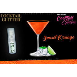 Cocktail Gloss Lustre Pearled Shimmer Shade | Edible | Sunset Orange